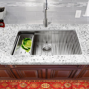 Alternate Image for Nantucket Sinks Pro Series 32" Stainless Steel Kitchen Sink, 16 Gauge, SR-PS-3220-16
