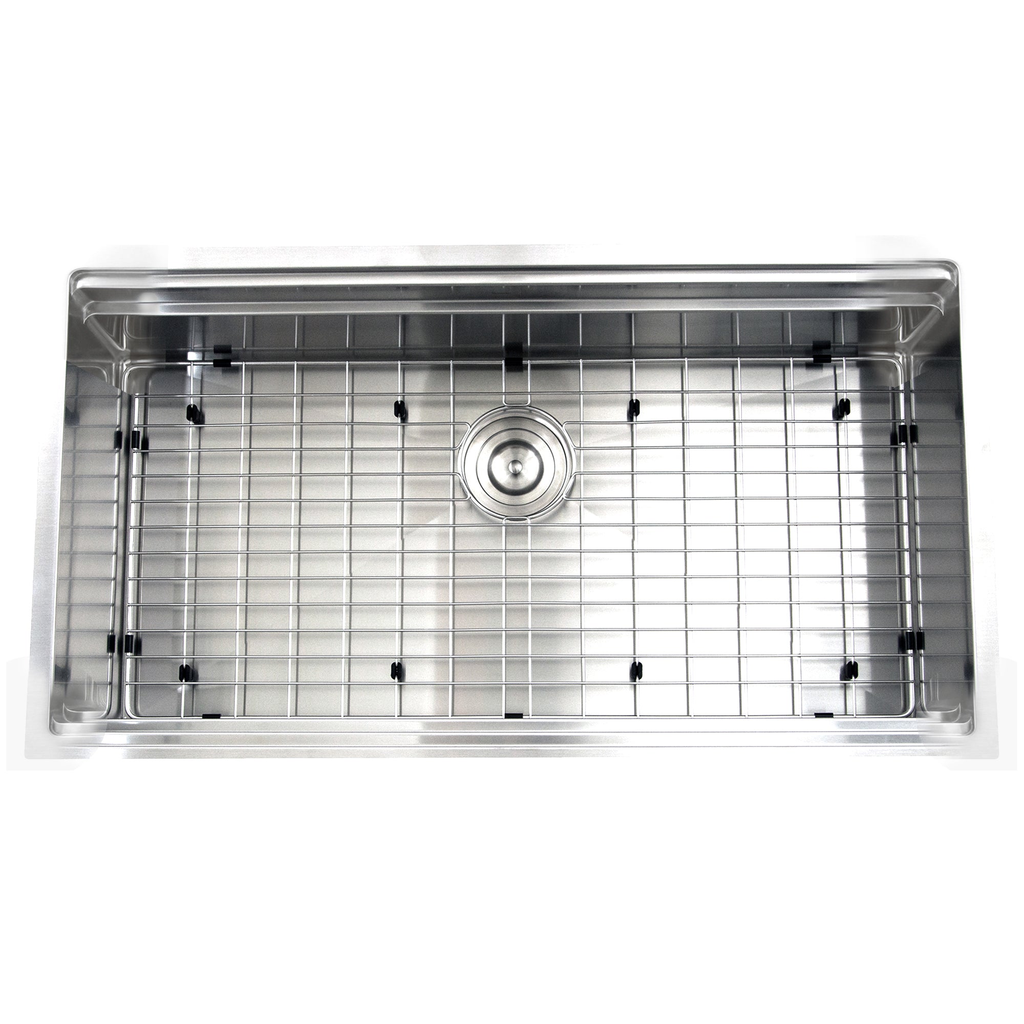 Nantucket Sinks Pro Series 36" Undermount 304 Stainless Steel Kitchen Sink with Accessories, SR-PS-3620-16