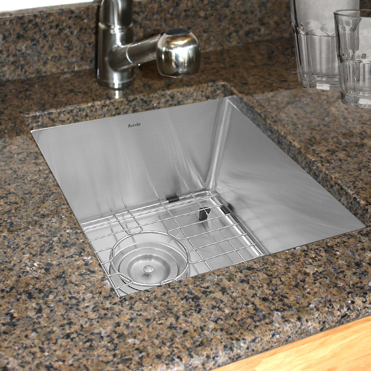 Nantucket Sinks Pro Series 15" Stainless Steel Bar Sink, SR1815 - The Sink Boutique