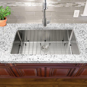 Alternate Image for Nantucket Sinks Pro Series 32" Stainless Steel Kitchen Sink, 16 Gauge, SR3218-16