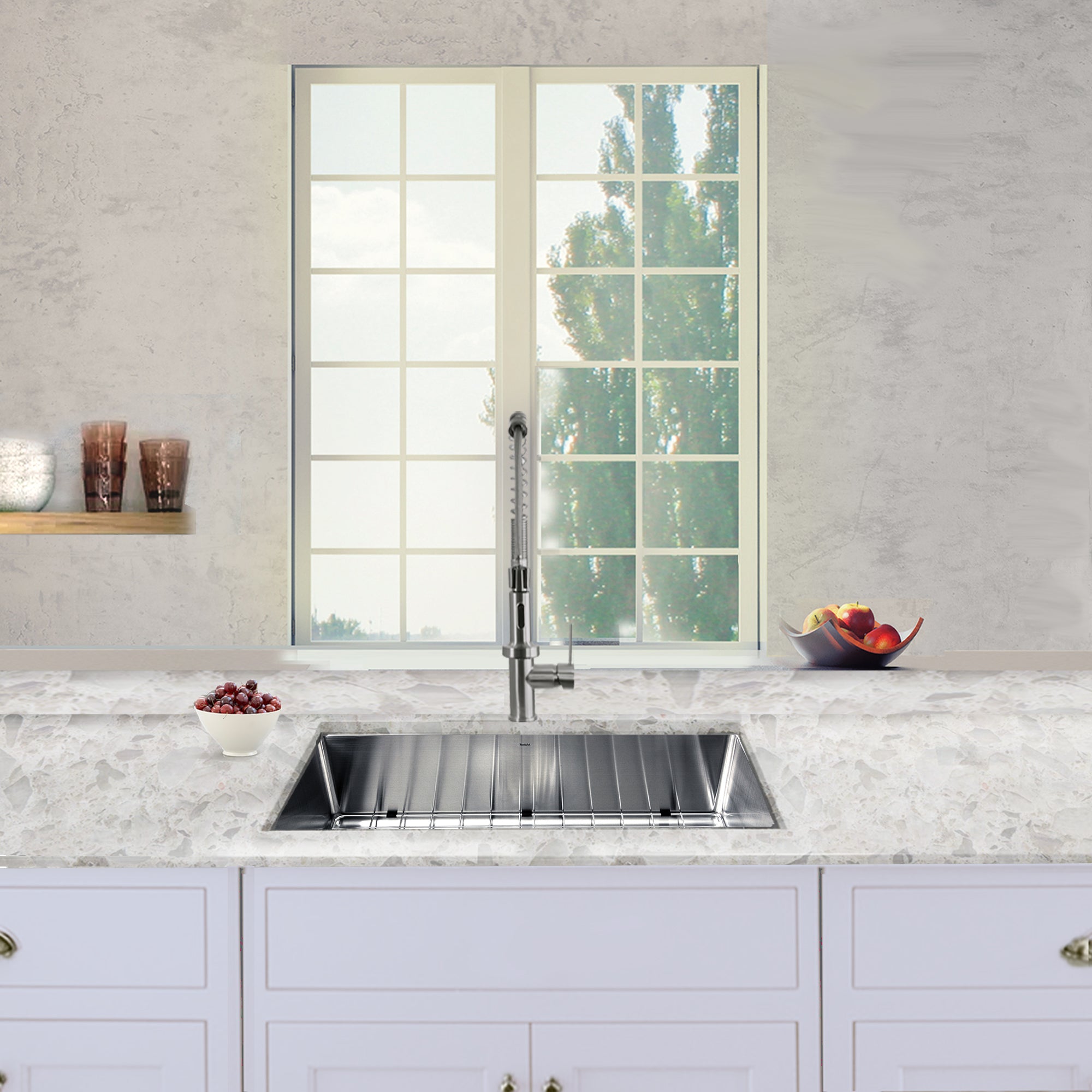 Nantucket Sinks Pro Series 32" Stainless Steel Kitchen Sink, SR3218-16 - The Sink Boutique