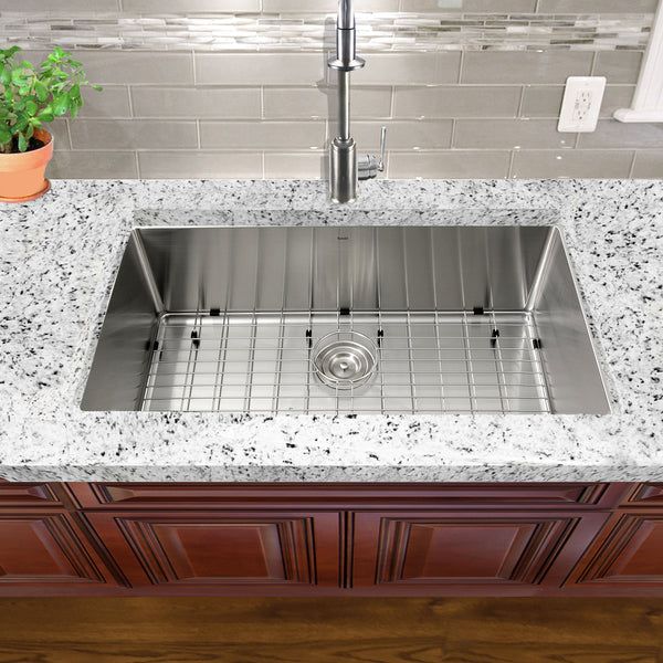 Nantucket Sinks Pro Series 32" Stainless Steel Kitchen Sink, SR3218-16