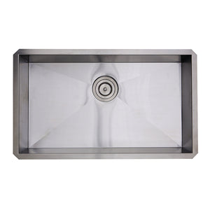 Alternate Image for Nantucket Sinks Pro Series 30" Stainless Steel Kitchen Sink, 16 Gauge, SS-PRO-ZR3018-5.5