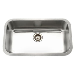 Alternate Image for Houzer 33" Stainless Steel Undermount Single Bowl Kitchen Sink, 18 Gauge, STL-3600-1