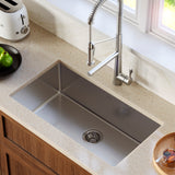 Karran Select 32" Undermount Stainless Steel Kitchen Sink with Accessories, 16 Gauge, SU75-PK1