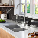 Karran Select 30" Undermount Stainless Steel Kitchen Sink with Accessories, 50/50 Double Bowl, 16 Gauge, SU76-PK1