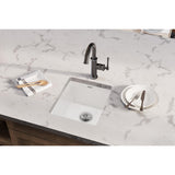 Elkay 16" Fireclay Bar Sink, White, SWU1517WH - The Sink Boutique