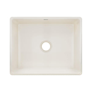 Alternate Image for Elkay 24" Fireclay Farmhouse Kitchen Sink, Biscuit, SWUF2520BI