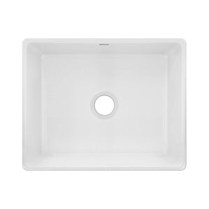 Alternate Image for Elkay 24" Fireclay Farmhouse Kitchen Sink, White, SWUF2520WH
