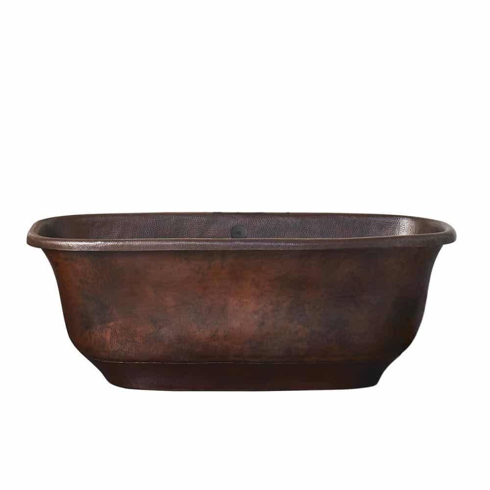 Native Trails 66" Copper Santorini Bathtub, Antique Copper, CPS942