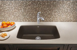 Blanco Valea 32" Undermount Granite Composite Kitchen Sink, Silgranit, White, 441773