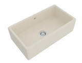 Rohl Shaws 33" Fireclay Single Bowl Farmhouse Apron Kitchen Sink, Parchment, RC3318PCT - The Sink Boutique