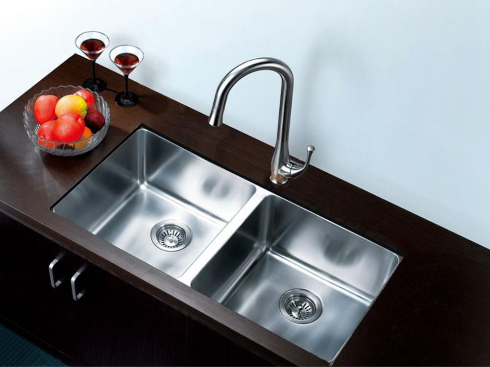 Stainless Steel Kitchen Double Sink | The Tube