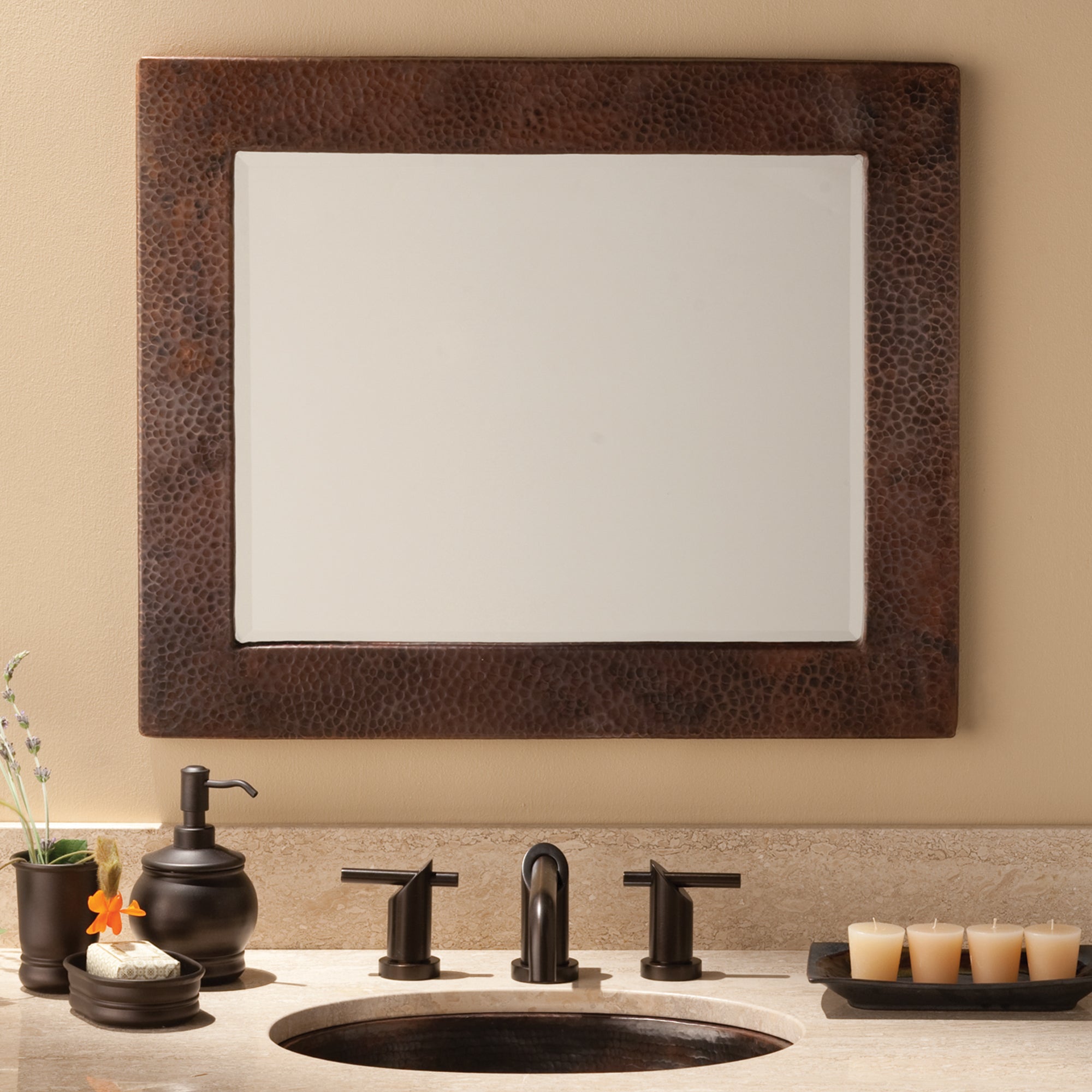 Native Trails Small Sedona Rectangle Mirror in Antique, CPM62