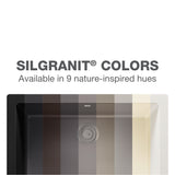 Blanco Precis 23" Undermount Granite Composite Kitchen Sink, Silgranit, Cinder, 522412