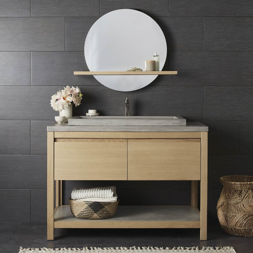 Native Trails Solace 22" Mirror and Shelf in Sunrise Oak, MRO221-MSO221