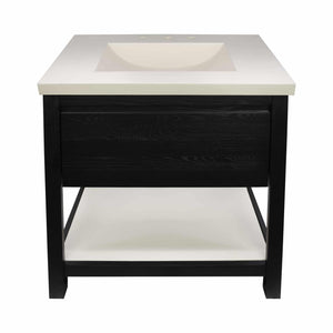 Alternate Image for Native Trails 30" Solace Vanity Base in Midnight Oak with Palomar Vanity Top and Sink, Pearl, VNO308-P-NSVNT30-P