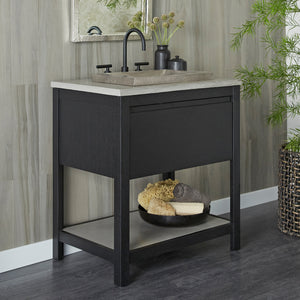 Alternate Image for Native Trails 30" Solace Freestanding Vanity Base in Midnight Oak with Ash Shelf, VNO308-A
