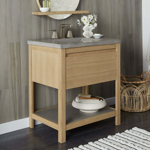 Alternate Image for Native Trails 30" Solace Freestanding Vanity Base in Sunrise Oak with Ash Shelf, VNO301-A