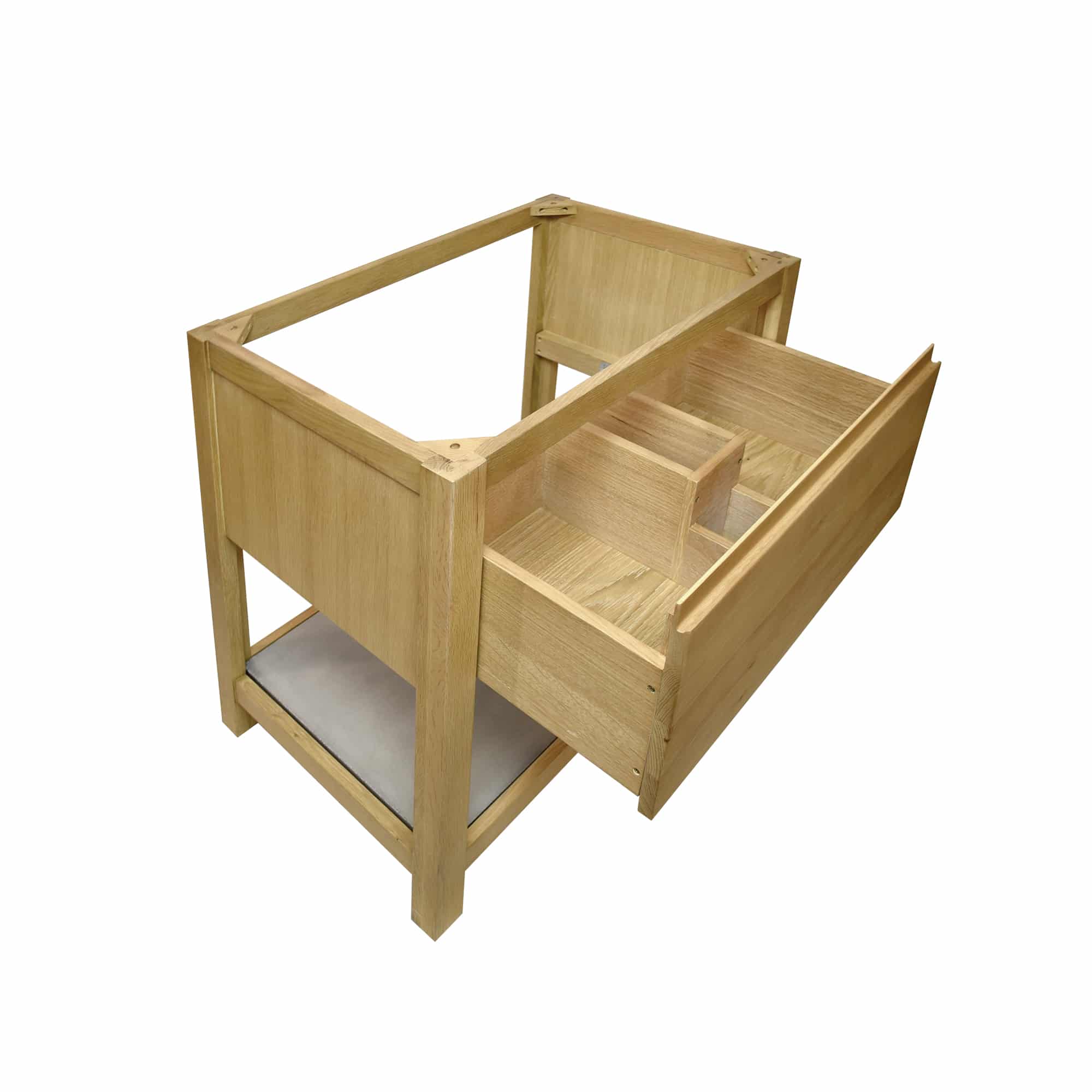 Native Trails 30" Solace Freestanding Vanity Base in Sunrise Oak with Ash Shelf, VNO301-A