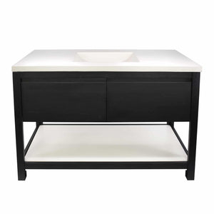 Alternate Image for Native Trails 48" Solace Vanity Base in Midnight Oak with Palomar Vanity Top and Sink, Pearl, VNO488-P-NSVNT48-P