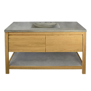 Alternate Image for Native Trails 48" Solace Vanity Base in Sunrise Oak with Palomar Vanity Top and Sink, Ash, VNO481-A-NSVNT48-A