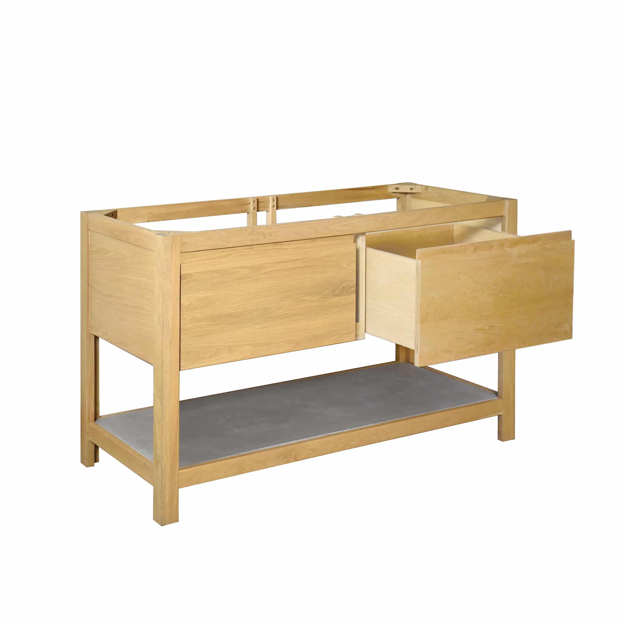 Native Trails 48" Solace Vanity Base in Sunrise Oak with Ash Shelf, VNO481-A
