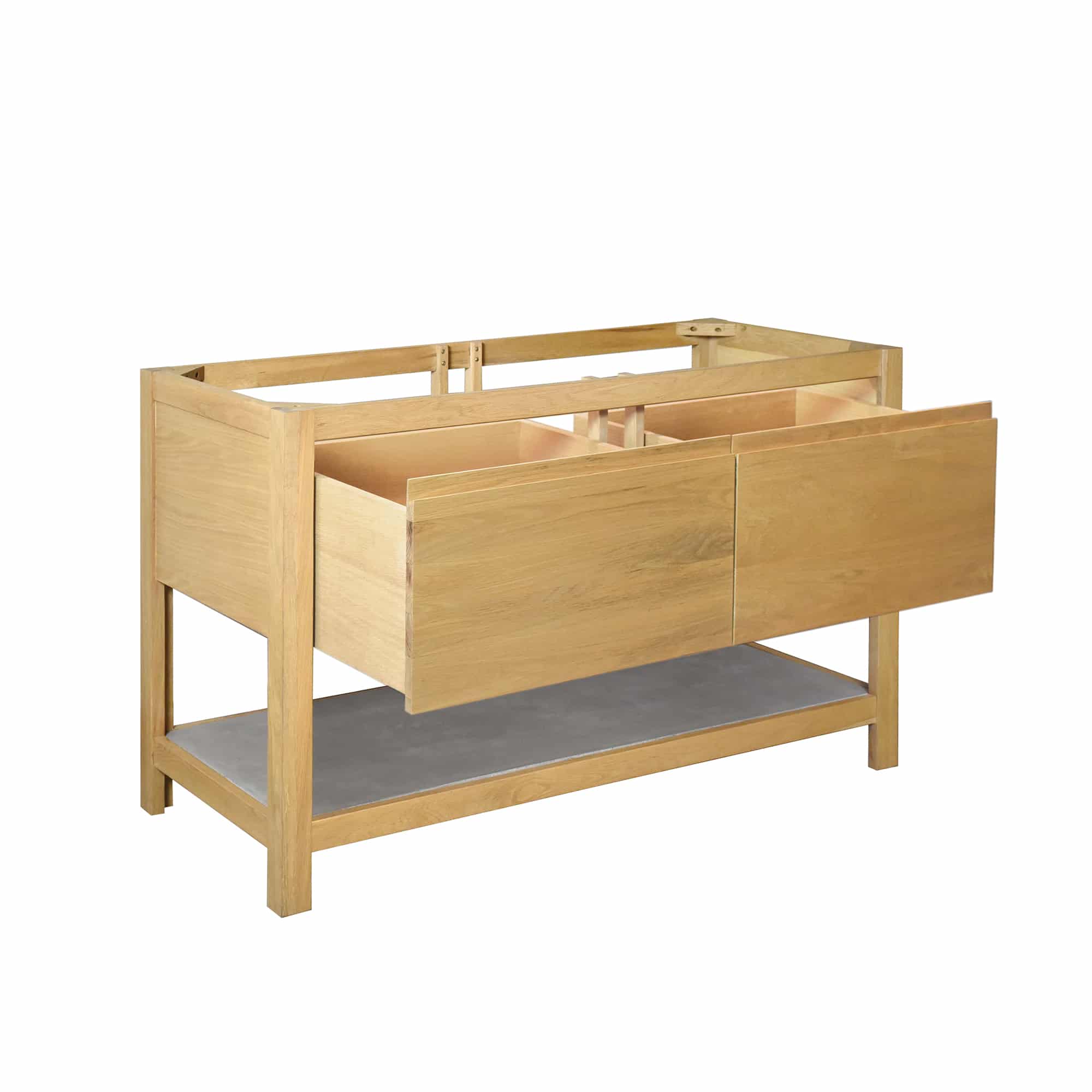 Native Trails 48" Solace Vanity Base in Sunrise Oak with Ash Shelf, VNO481-A