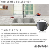 Nantucket Sinks Pro Series 32" Stainless Steel Kitchen Sink, ZR3219-16
