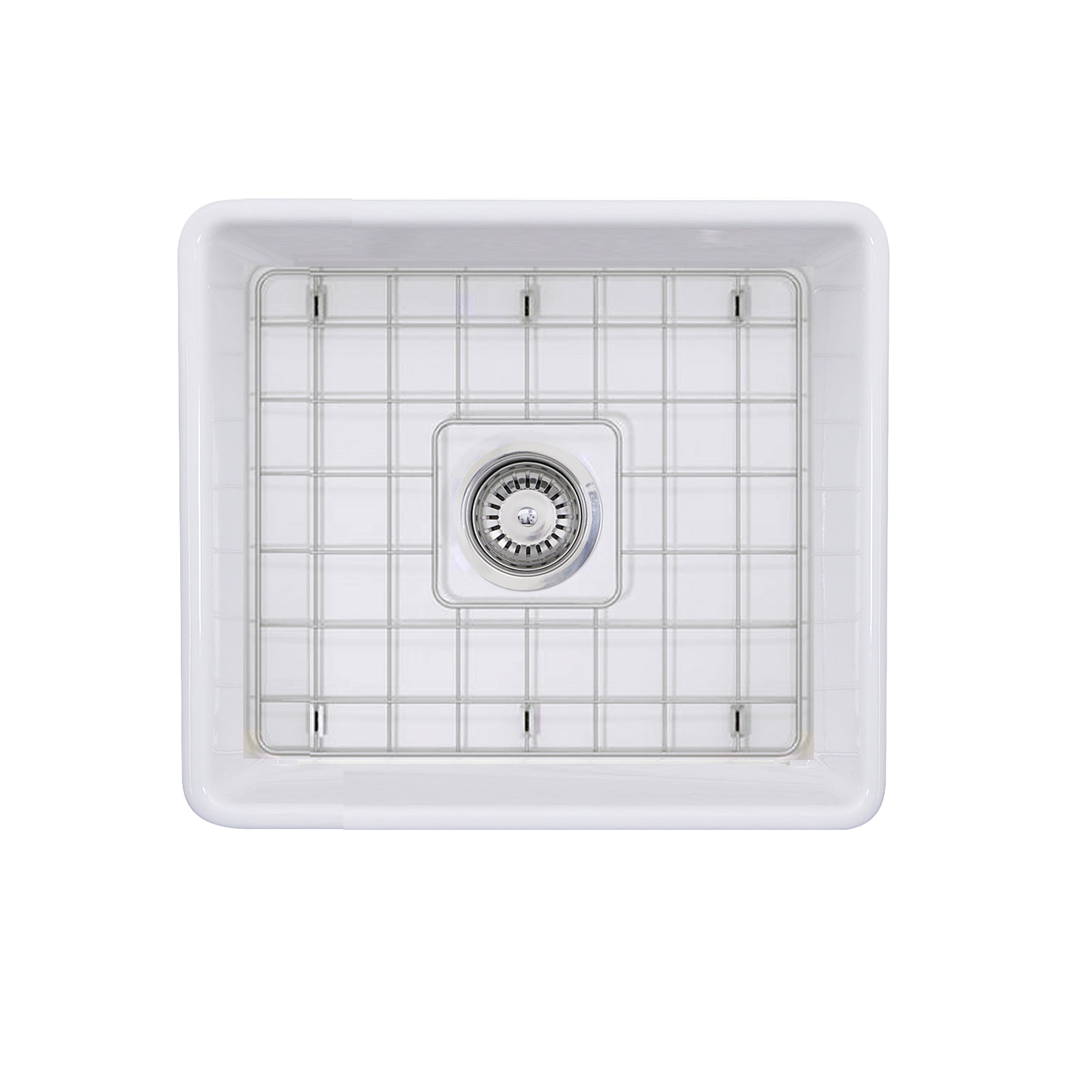 Nantucket Sinks Cape 20" Fireclay Farmhouse Sink, White, T-FCFS20 - The Sink Boutique