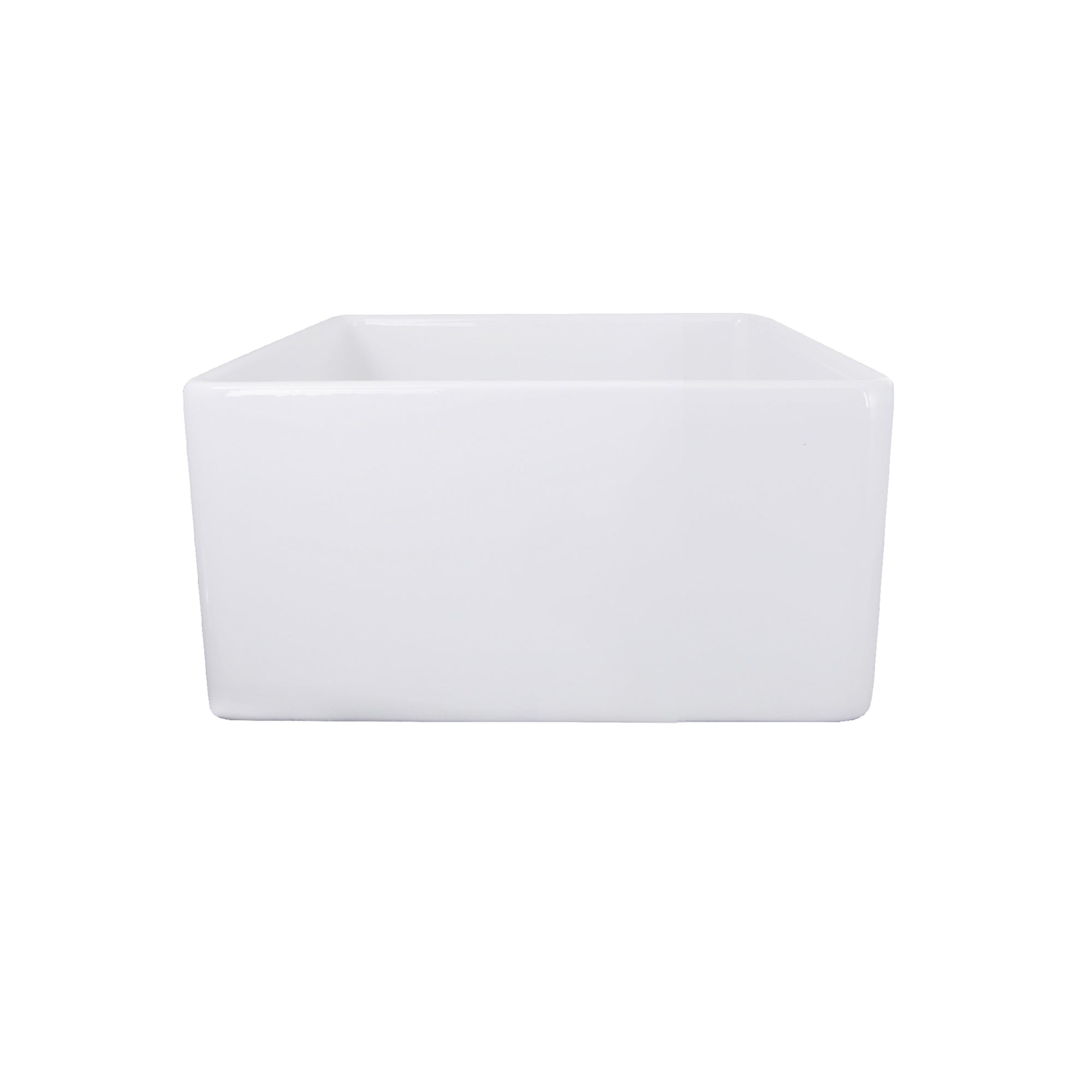 Nantucket Sinks Cape 20" Fireclay Farmhouse Sink, White, T-FCFS20 - The Sink Boutique