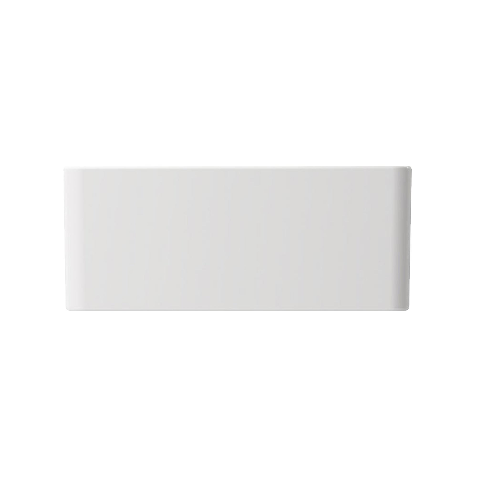 Nantucket Sinks Cape 24" Fireclay Farmhouse Sink, White, T-FCFS24