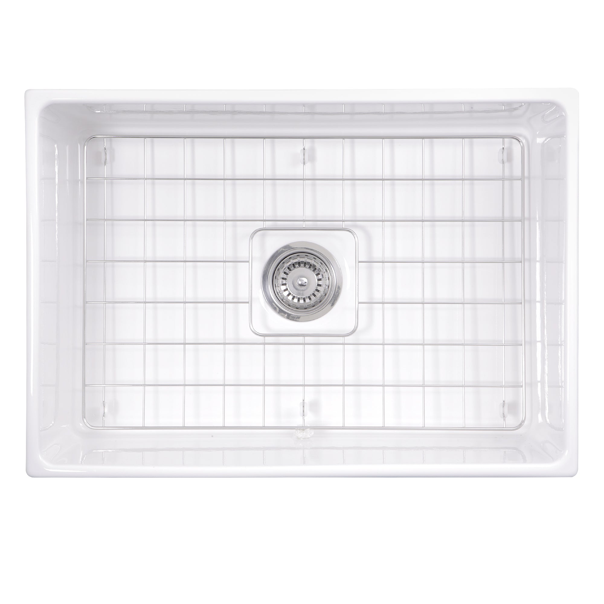 Nantucket Sinks Cape 27" Fireclay Farmhouse Sink, White, T-FCFS27 - The Sink Boutique
