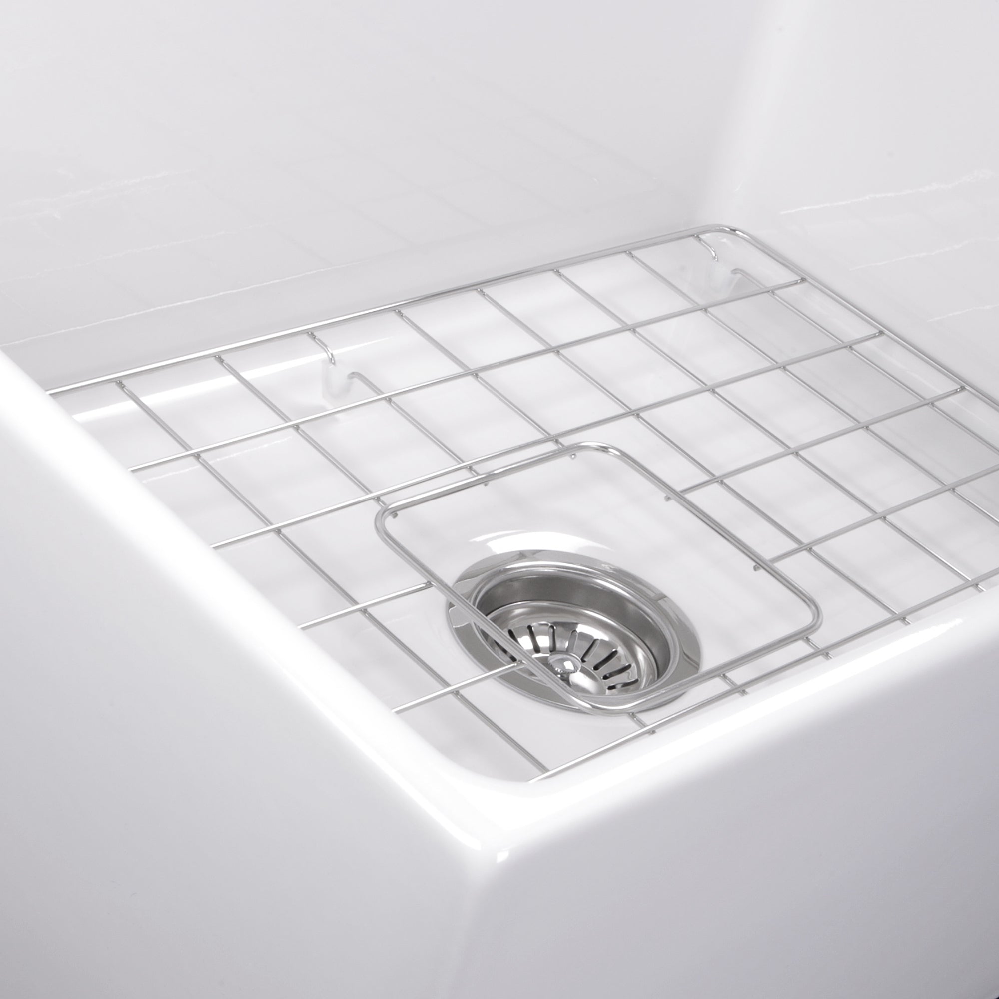 Nantucket Sinks Cape 27" Fireclay Farmhouse Sink, White, T-FCFS27 - The Sink Boutique