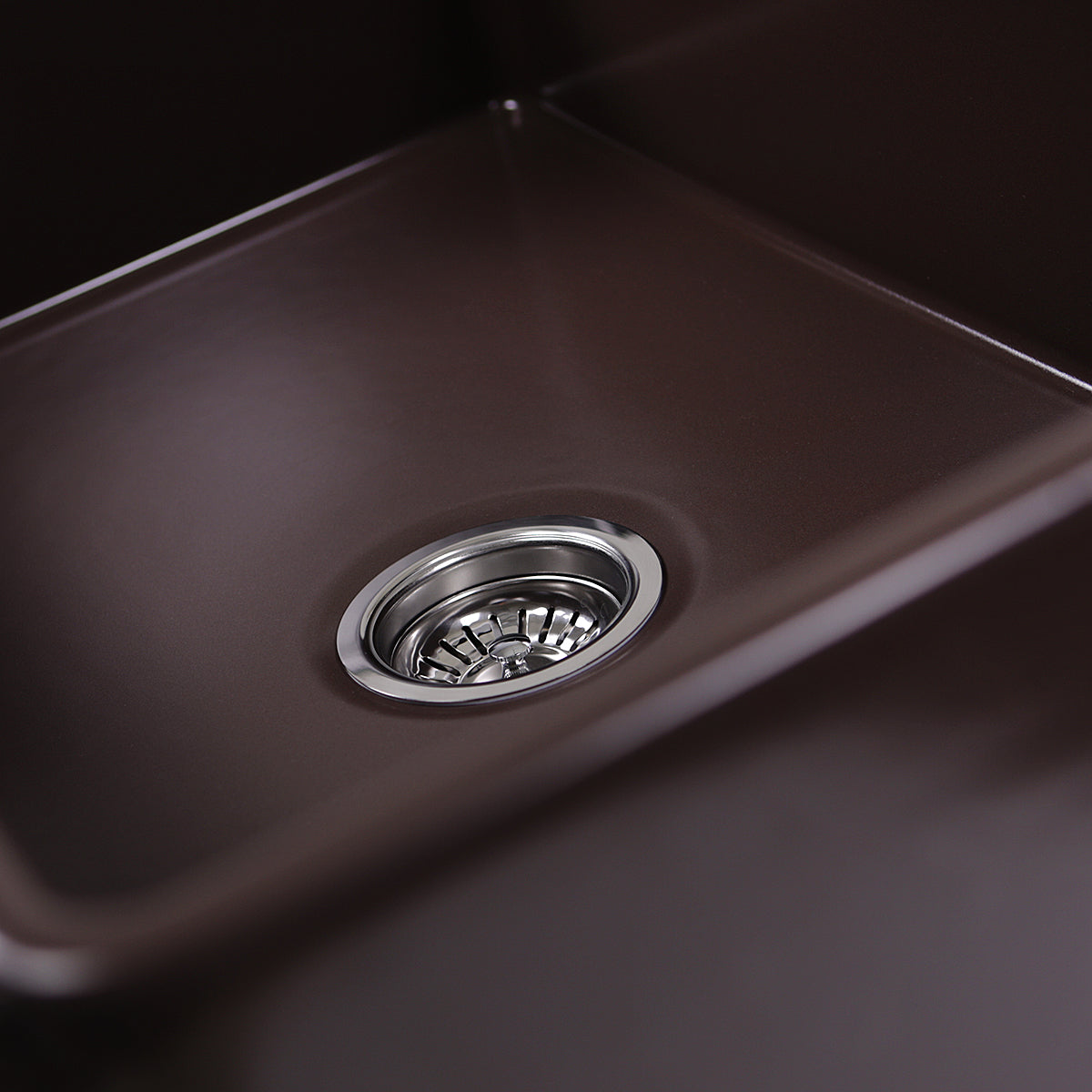 Nantucket Sinks Cape 30" Fireclay Farmhouse Sink, Coffee Brown, T-FCFS30CB - The Sink Boutique