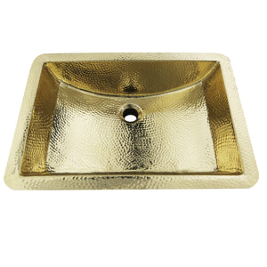 Alternate Image for Nantucket Sinks Brightwork Home 21" Brass Bathroom Sink, TRB-1914-OF