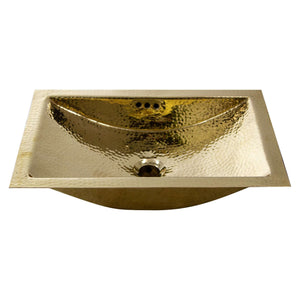 Alternate Image for Nantucket Sinks Brightwork Home 20" Brass Bathroom Sink, TRB-OF