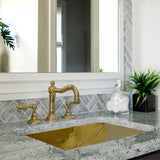 Nantucket Sinks Brightwork Home 24" Brass Bathroom Sink, TRB2416-OF