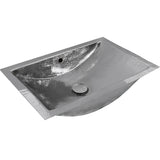 Nantucket Sinks Brightwork Home 20" Rectangle Undermount Stainless Steel Bathroom Sink, Silver, 18 Gauge, TRS-OF - The Sink Boutique