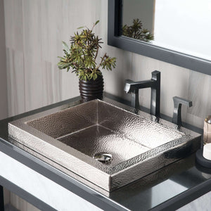 Alternate Image for Native Trails Tatra 20" Rectangle Nickel Bathroom Sink, Polished Nickel, CPS846