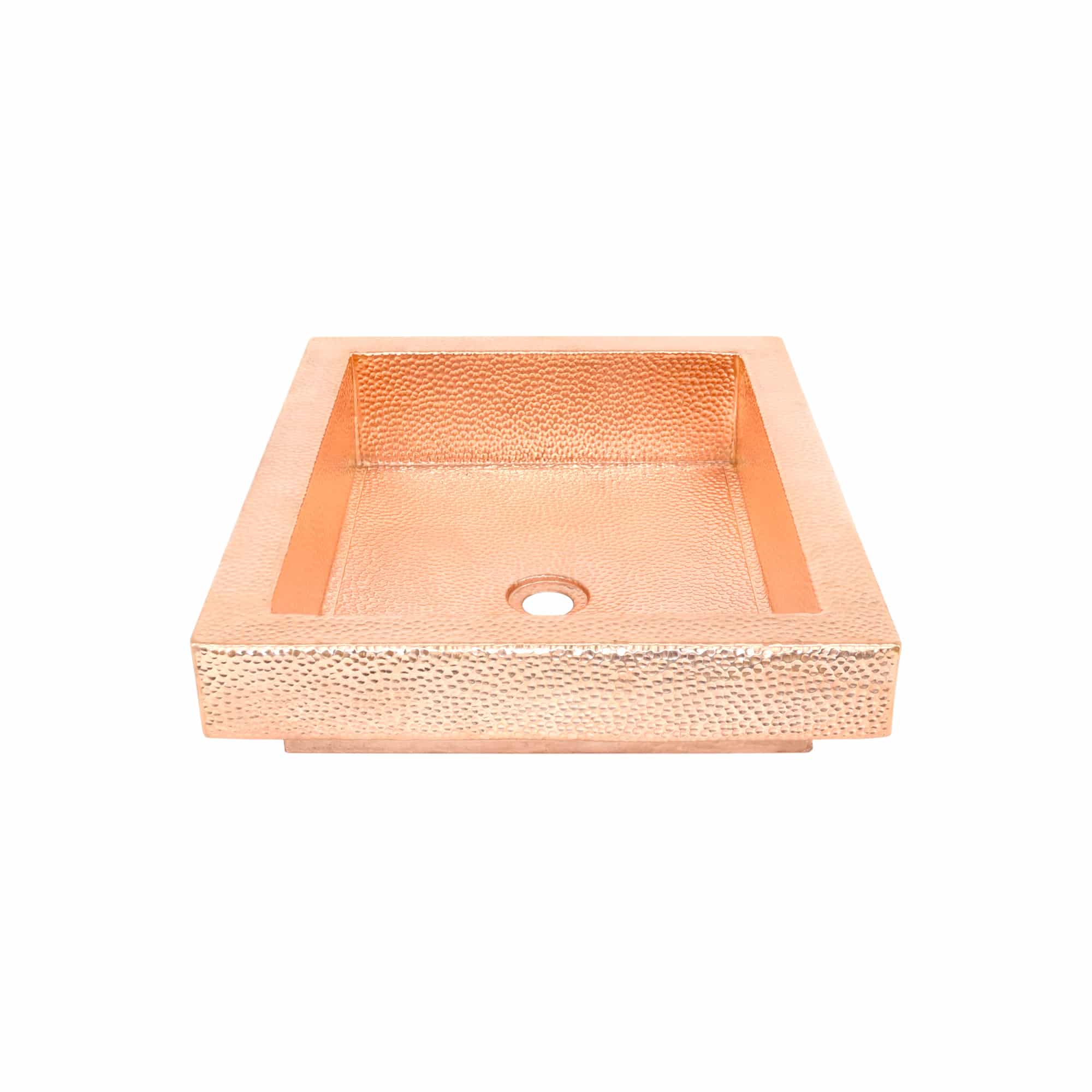 Native Trails Tatra 20" x 16" Rectangle Drop In Copper Bathroom Sink, Polished Copper, CPS446