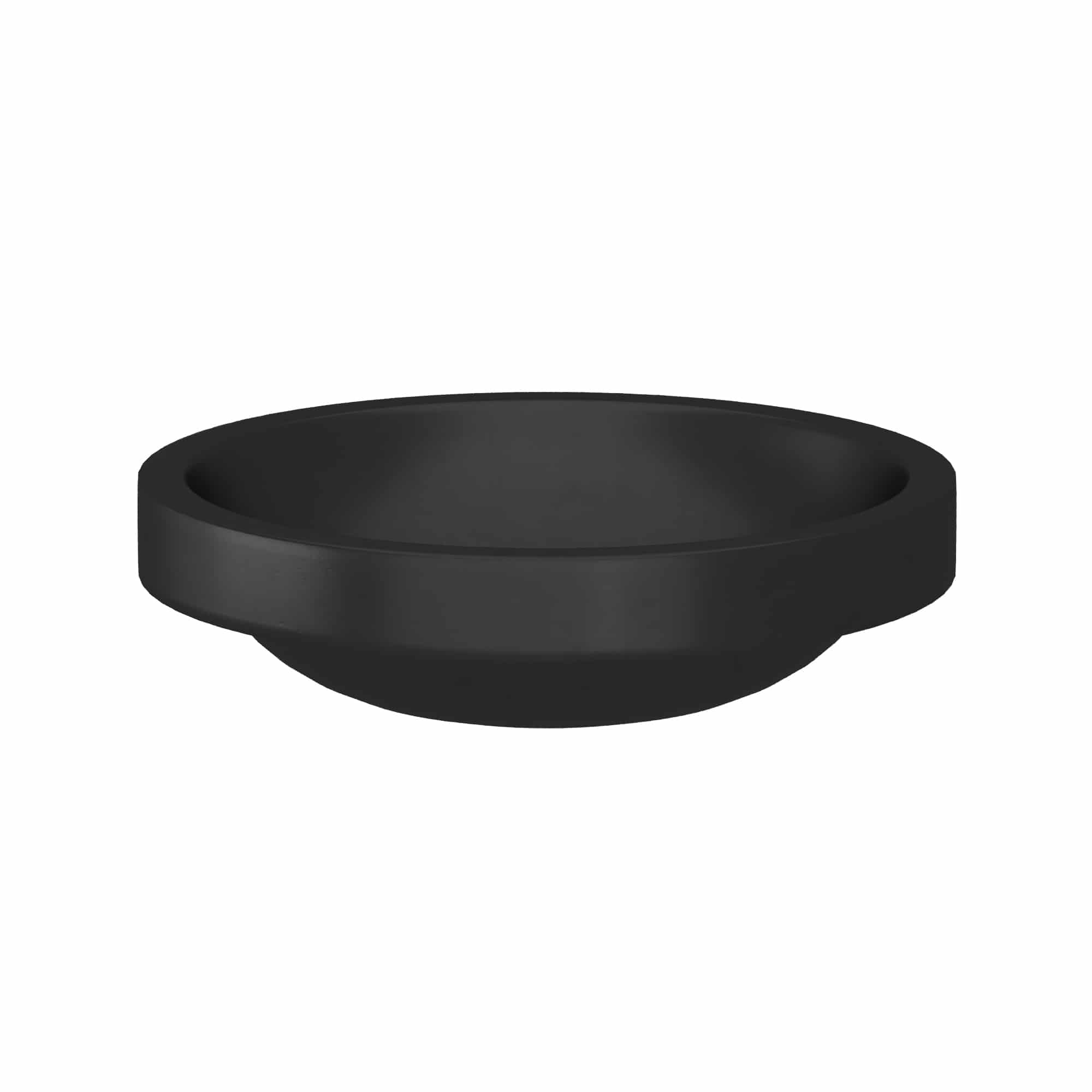 Native Trails Tolosa 19" x 16" Oval NativeStone Concrete ADA Bathroom Sink, Charcoal, NSL1916-C