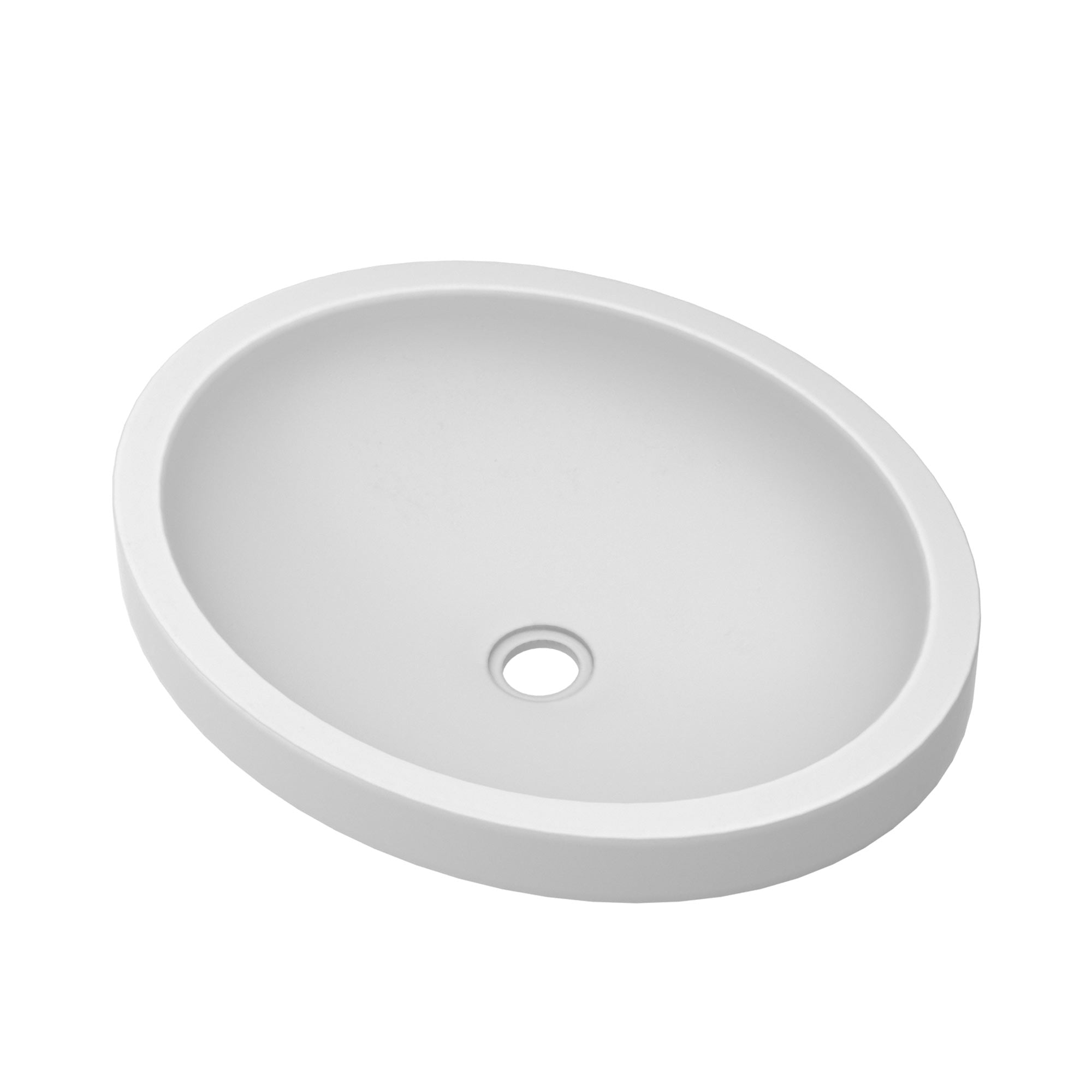 Native Trails Tolosa 19" Oval NativeStone Concrete Bathroom Sink, Pearl, NSL1916-P