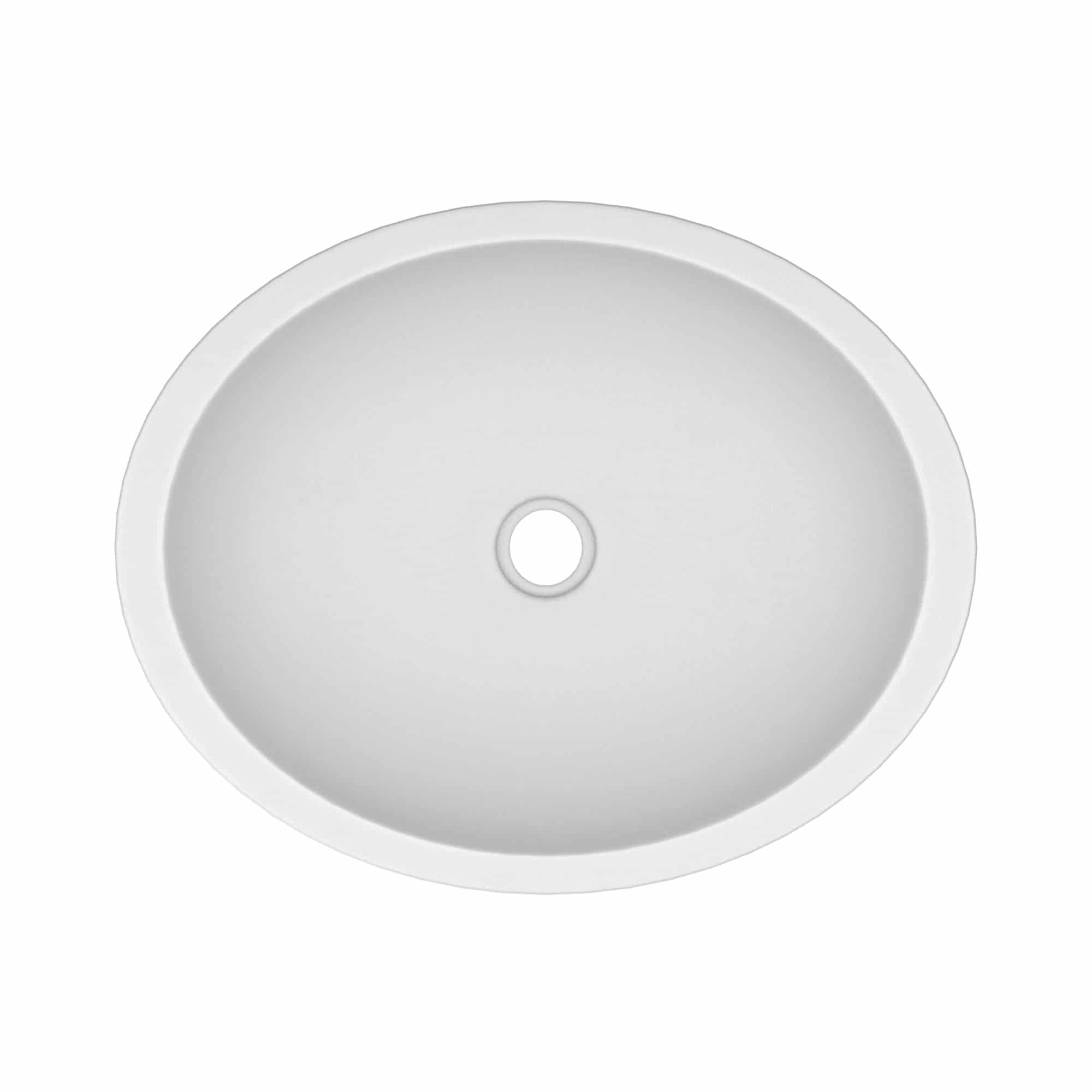 Native Trails Tolosa 19" Oval NativeStone Concrete Bathroom Sink, Pearl, NSL1916-P