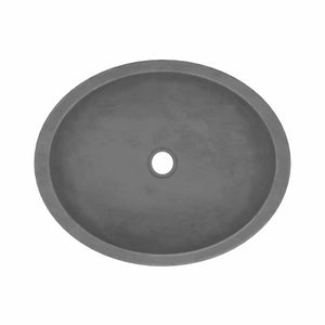 Alternate Image for Native Trails Tolosa 19" Oval NativeStone Concrete Bathroom Sink, Slate, NSL1916-S