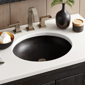 Alternate Image for Native Trails Tolosa 19" x 16" Oval NativeStone Concrete ADA Bathroom Sink, Charcoal, NSL1916-C