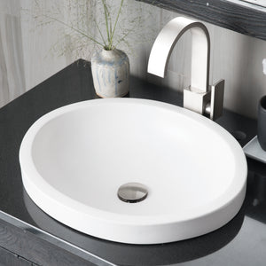 Alternate Image for Native Trails Tolosa 19" Oval NativeStone Concrete Bathroom Sink, Pearl, NSL1916-P