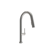BOCCHI Tronto 1.75 GPM Brass Kitchen Faucet, Modern, Stainless Steel, 2026 0001 SS