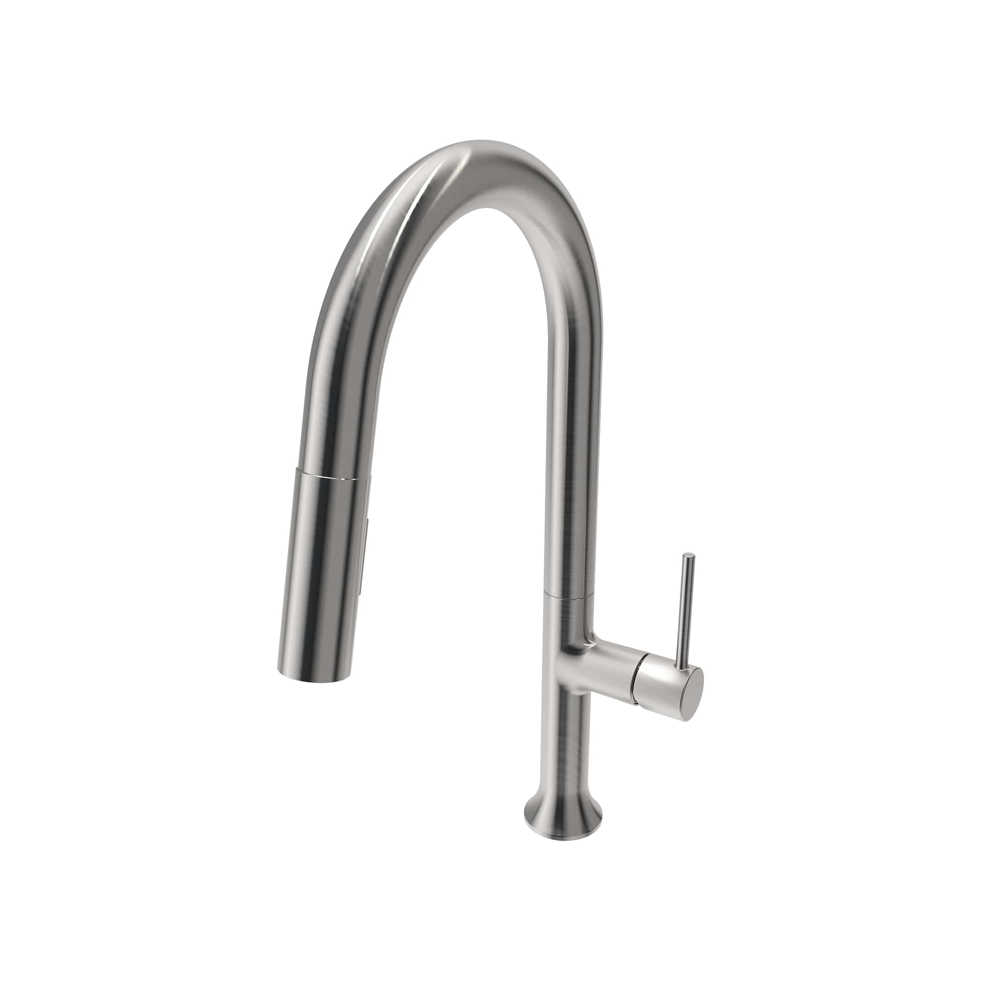 BOCCHI Tronto 1.75 GPM Brass Kitchen Faucet, Modern, Stainless Steel, 2026 0001 SS