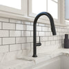 BOCCHI Tronto 1.75 GPM Brass Kitchen Faucet, Modern, Matte Black, 2026 0001 MB